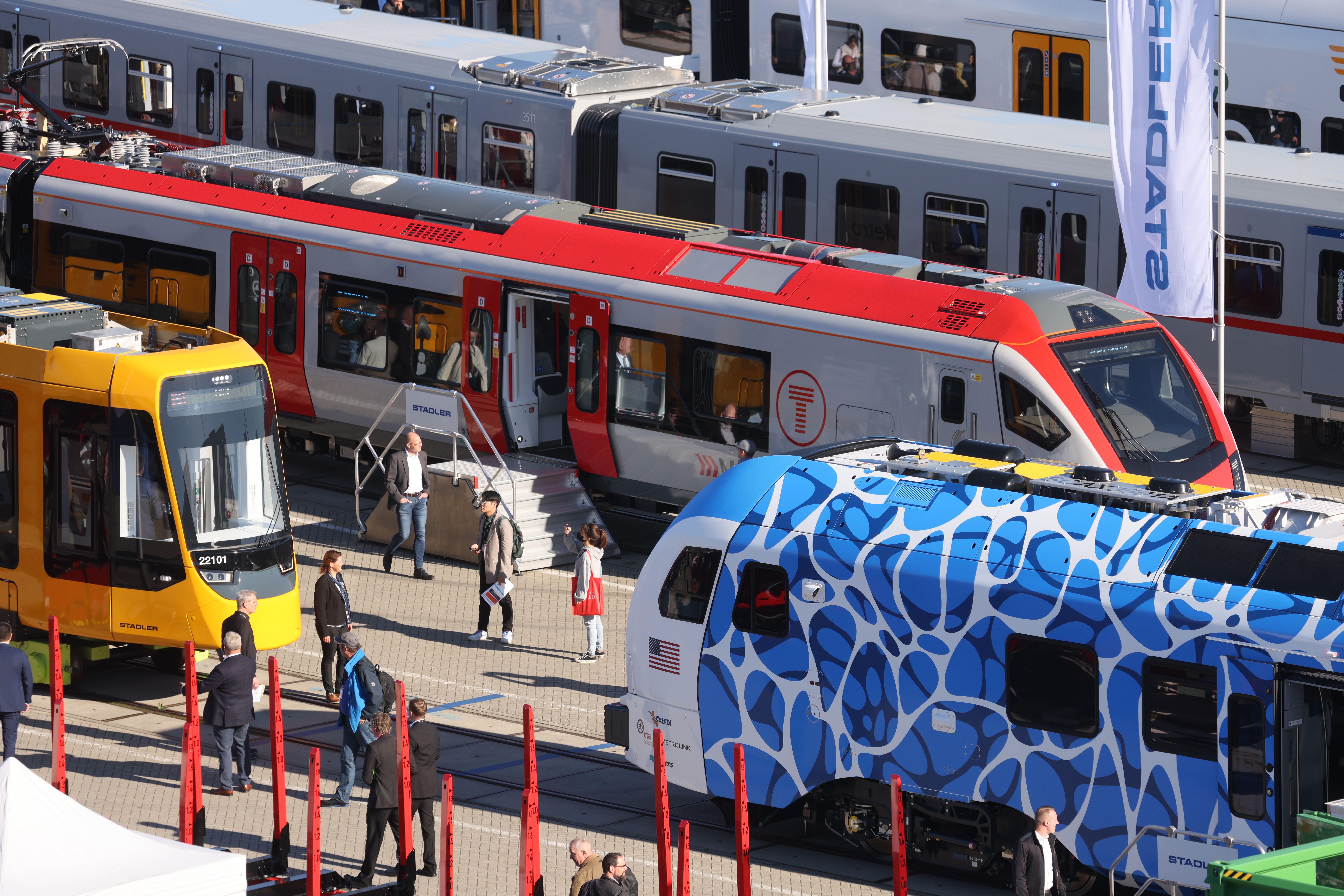 Outside Display of Trains at InnoTrans 2022