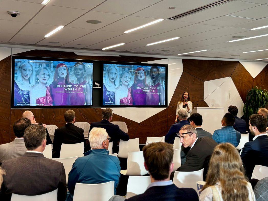 Svenja Leister during her presentation