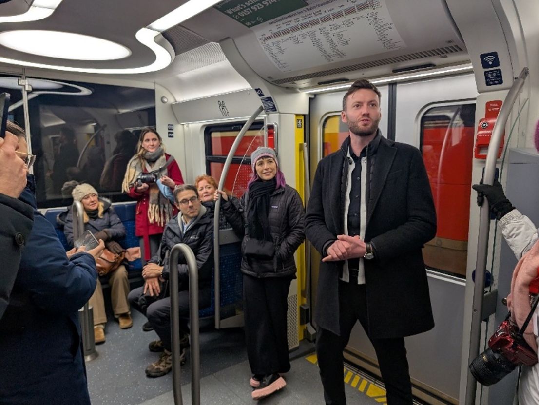Group commuting from Potsdam to Berlin