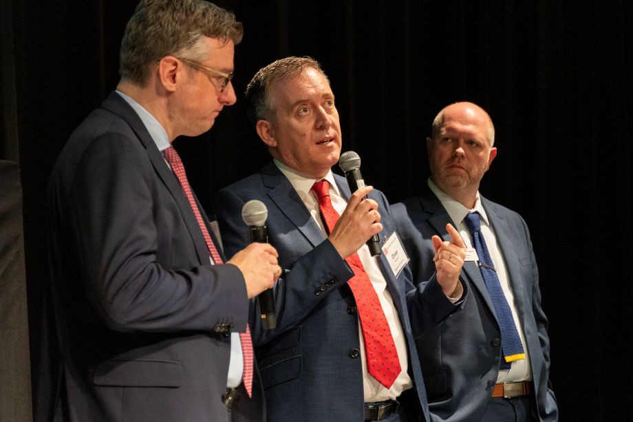 CEO ONxpress Thorsten Krenz, COO Oliver Monahan and Clayton Johanson, Principal DB E.C.O. North America