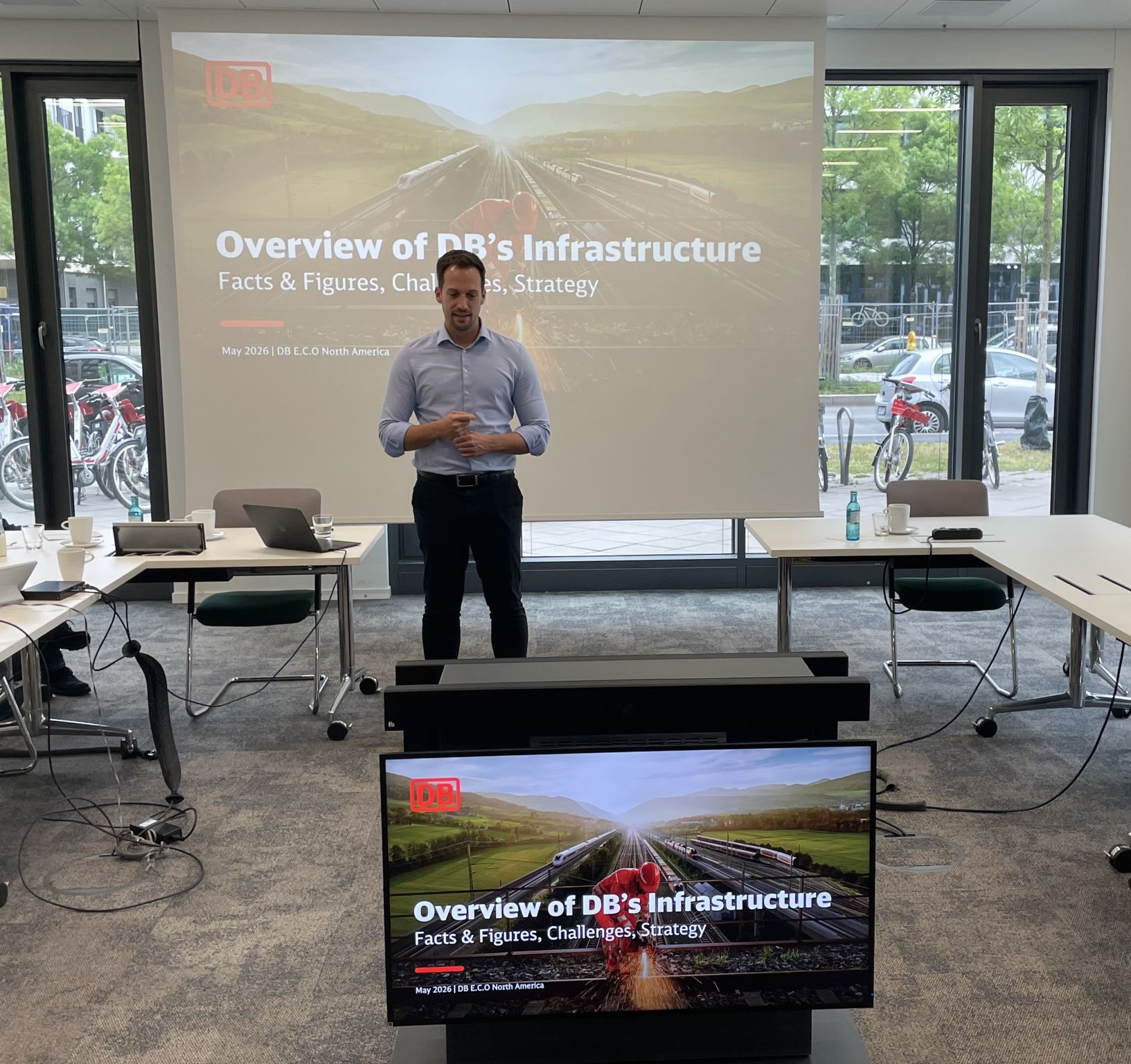 Stefan Leistner (Principal DB ECO NA) gave an introduction on DB InfraGO